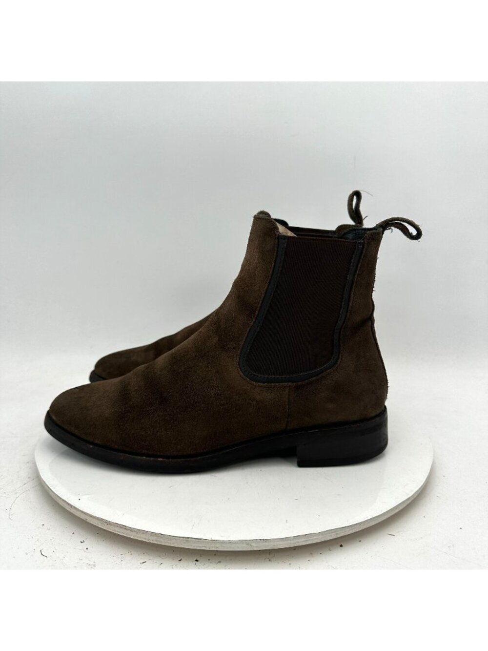 Thursday Boot Co Women Size 8 Brown Suede Leather Side Elastic Chelsea Boot